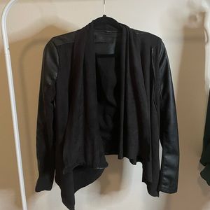 Blank nyc drapped leather jacket